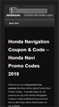 Mobile Screenshot of hondanavigationcoupon.com